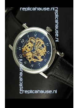 Breguet Classique Japanese Automatic Watch in Gold Skeleton Dial - Arabic Hour Numerals