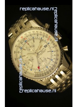 Breitling Navitimer World GMT - 1:1 Mirror Ultimate Edition White Dial