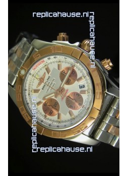 Breitling Chronomat Evolution Swiss Replica Watch in Pink Gold
