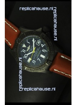 Breitling Seawolf PVD Coated Swiss Watch - Arabic Markers