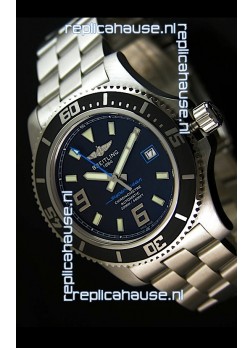 Breitling SuperOcean Abyss Swiss Replica Watch - 1:1 Mirror Replica - 44MM Blue Markers