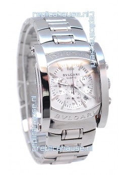 Bvlgari Assioma Japanese Quartz Watch in Silver Dial