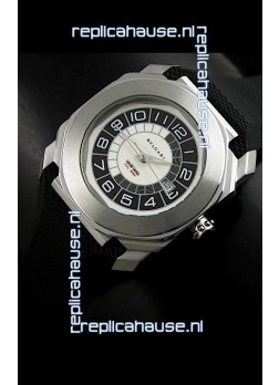 Bvlgari Gerald Genta Swiss Replica Watch in Black&White Dial