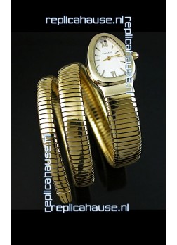 Bvlgari Serpenti Ladies Watch in Japanese Quartz Movement - Gold Plated Case