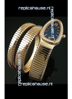 Bvlgari Serpenti Ladies Watch in Japanese Quartz Movement - Diamonds Bezel