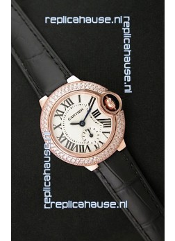 Cartier Swiss Ladies Replica Watch in Rose Gold Casing