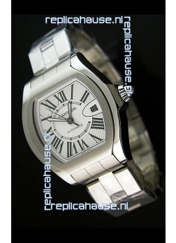 Cartier Roadster Swiss Replica Watch Stainless Steel - 38MM Wide