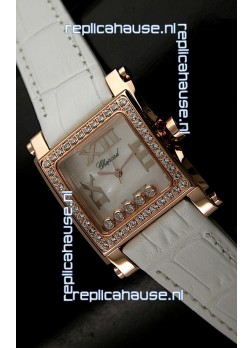 Chopard Happy Sport Swiss Replica Watch in Shell White Dial