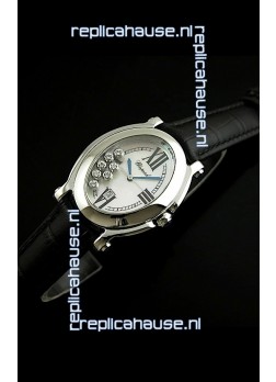 Chopard Happy Sport Swiss Replica Watch in Black Strap