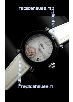 Chopard Limited Edition Swiss Replica Watch in White Strap