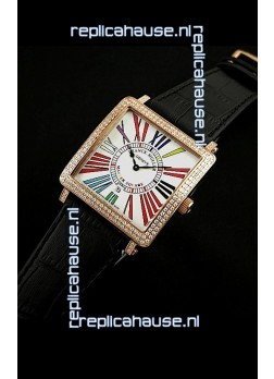Franck Muller Master Square Swiss Replica Watch in White Dial