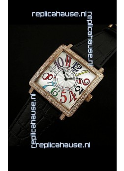Franck Muller Master Square Swiss Replica Watch in White Dial