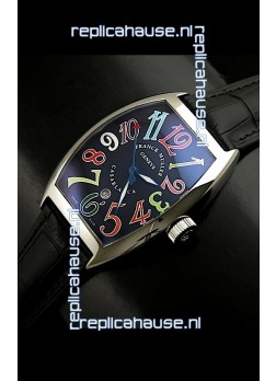 Franck Muller Casa Blanca Japanese Replica Watch in Black Dial