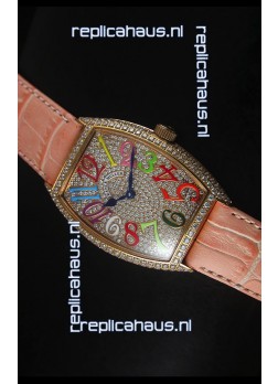 Franck Muller Master of Complications Casablanca Ladies Watch in Rose Gold Case 