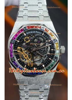 Audemars Piguet Royal Oak Double Balance Wheel Openworked FROSTED Edition 1:1 Superclone Replica Watch