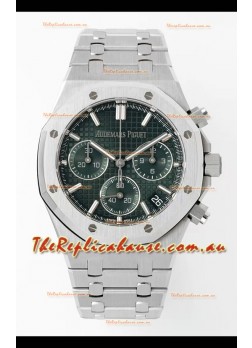 Audemars Piguet Super Clone Royal Oak Chronograph 26240 - 904L Steel in Green Dial 41MM