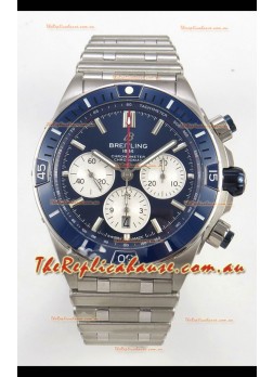 Breitling Chronomat Super Clone B01 42 Edition Swiss 904L Steel Watch Blue Dial 