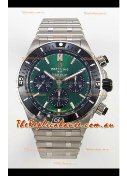 Breitling Chronomat Super Clone B01 42 Edition Swiss 904L Steel Watch Green Dial