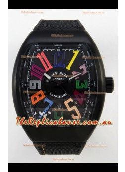 Franck Muller Super Clone Vanguard V45 Racing Carbon Watch in Nylon Strap