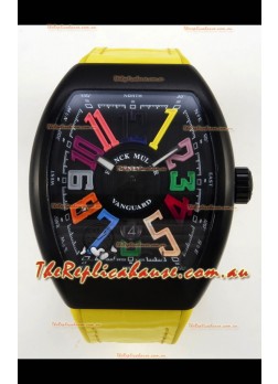 Franck Muller Super Clone Vanguard V45 Racing Carbon Watch in Nylon Strap