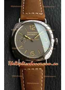 Panerai Super Clone Radiomir PAM1385 Swiss Replica Watch - 45MM Grey Dial 