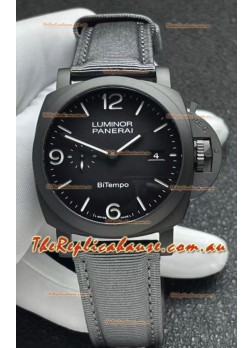 Panerai Luminor Super Clone PAM1467 Bi-Tempo Titanium Watch 42MM