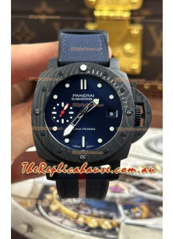 Panerai Luminor Super Clone Marina PAM1563 Carbotech Luna Rossa Watch 44MM