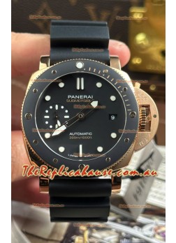 Panerai Super Clone Submersible PAM974 Rose Gold Watch 42MM