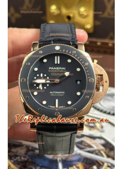 Panerai Super Clone Submersible PAM974 Rose Gold Watch 42MM