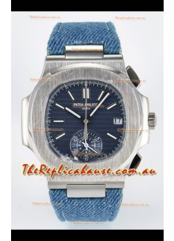 Patek Philippe Nautilus 5980/60G-001 Blue Dial Fabric Strap
