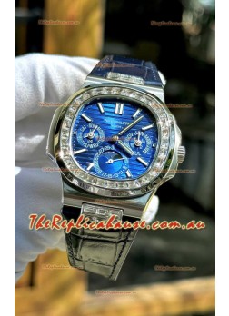 Patek Philippe Nautilus 5740 Perpetual Calendar Stainless Steel Purple Dial Swiss Replica Watch