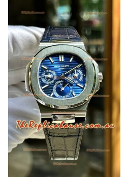 Patek Philippe Nautilus 5740 Perpetual Calendar Stainless Steel Purple Dial Swiss Replica Watch