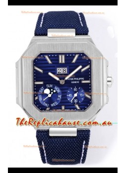 Patek Philippe Cubitus 5822 904L Steel Casing Blue Dial Swiss Replica Watch