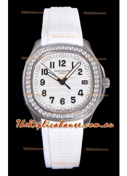 Patek Philippe Super Clone Aquanaut Stainless Steel White Dial 38.5MM Watch 