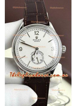 Rolex 1908 Perpetual Swiss Movement Replica Watch in Steel Casing White Dial 