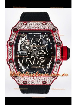 Richard Mille 035-02 Red NTPT Real Vaucher Movement Super Clone Watch 