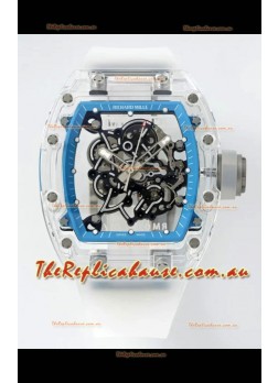 Richard Mille RM055 Transparent Sapphires Casing with Genuine Tourbillon Super Clone Watch