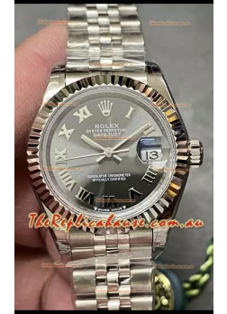 Rolex Datejust Super Clone Grey Dial Steel Casing Watch 28MM