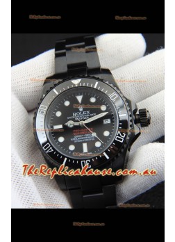 Rolex Sea Dweller Japanese Movement Replica Watch Black Dial 44MM
