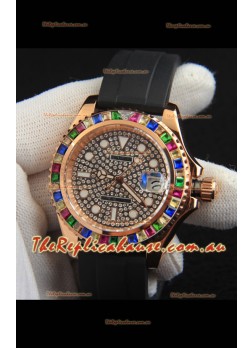 Rolex Yachtmaster Everrose Gold Japanese Replica Watch - 40MM