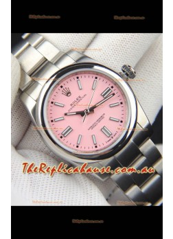 Rolex Oyster Perpetual Japanese Movement Replica Watch 36MM - Pink Dial