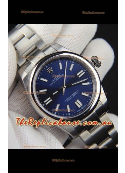 Rolex Oyster Perpetual Japanese Movement Replica Watch 41MM - Blue Dial