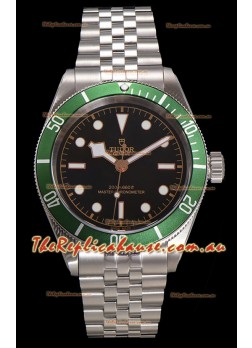 Tudor Black Bay Super Clone Harrods Edition Green Dial Swiss Replica Watch 
