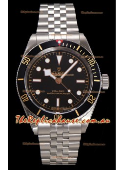 Tudor Black Bay Super Clone Edition Black Dial Swiss Replica Watch 