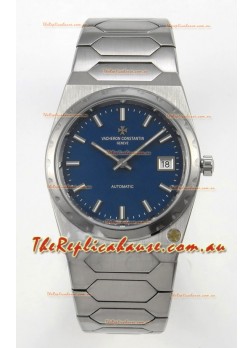 Vacheron Constantin Historiques 222 Super Clone 37MM Steel Casing Watch in Blue Dial