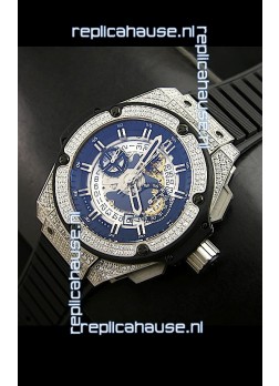 Hublot Big Bang King Power Skeleton Steel with Diamonds