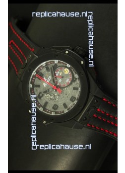 Hublot Big Bang Ferrari Swiss Quartz Movement Watch in PVD Case