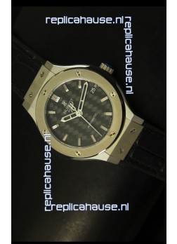 Hublot Classic Fusion 39MM Steel Case Watch Carbon Dial