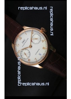 IWC Portugieser IW500701 Swiss Automatic Watch in White Dial - Updated 1:1 Mirror Replica  