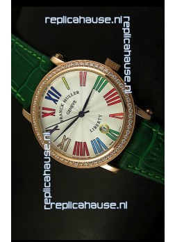 Franck Muller Master of Complications Liberty Japanese Watch in Green Strap